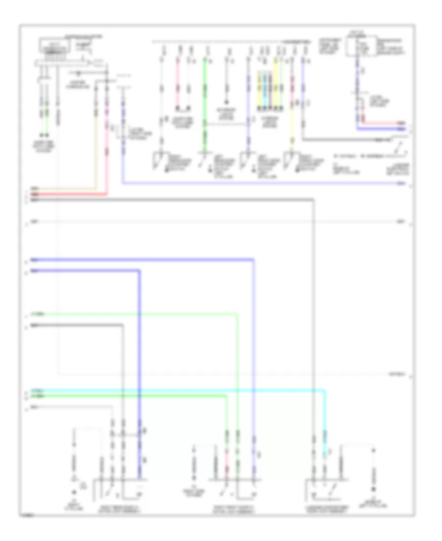Forced Entry Wiring Diagram 2 of 5 for Lexus HS 250h 2012