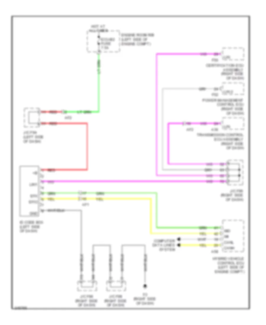 Immobilizer Wiring Diagram for Lexus HS 250h 2012