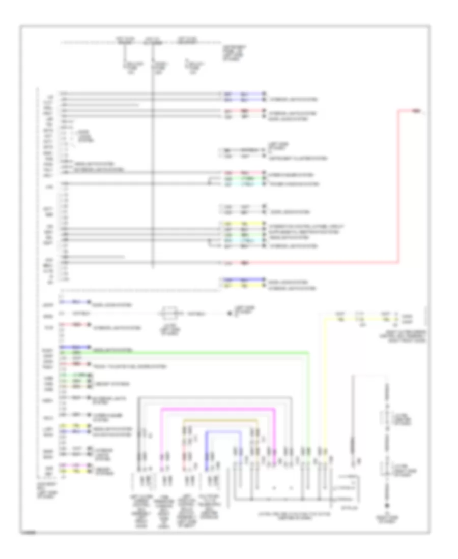 Body ECU Wiring Diagram 1 of 2 for Lexus HS 250h 2012