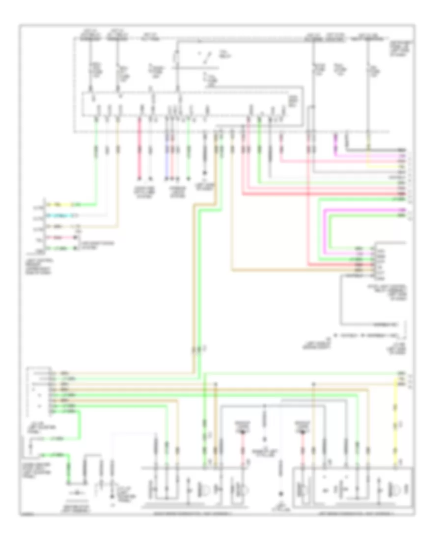Exterior Lamps Wiring Diagram (1 of 3) for Lexus HS 250h 2012
