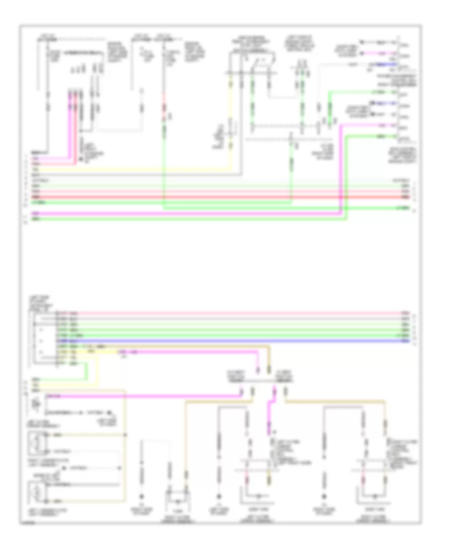 Exterior Lamps Wiring Diagram (2 of 3) for Lexus HS 250h 2012
