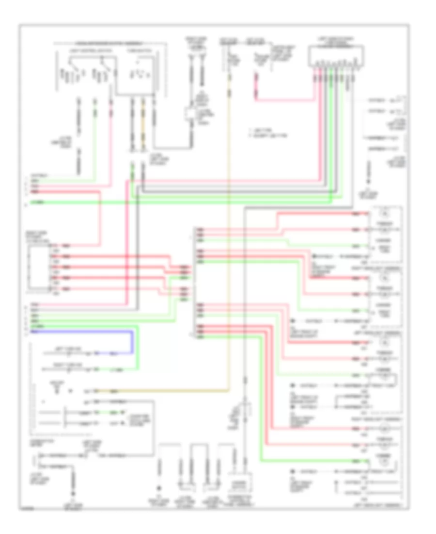 Exterior Lamps Wiring Diagram 3 of 3 for Lexus HS 250h 2012