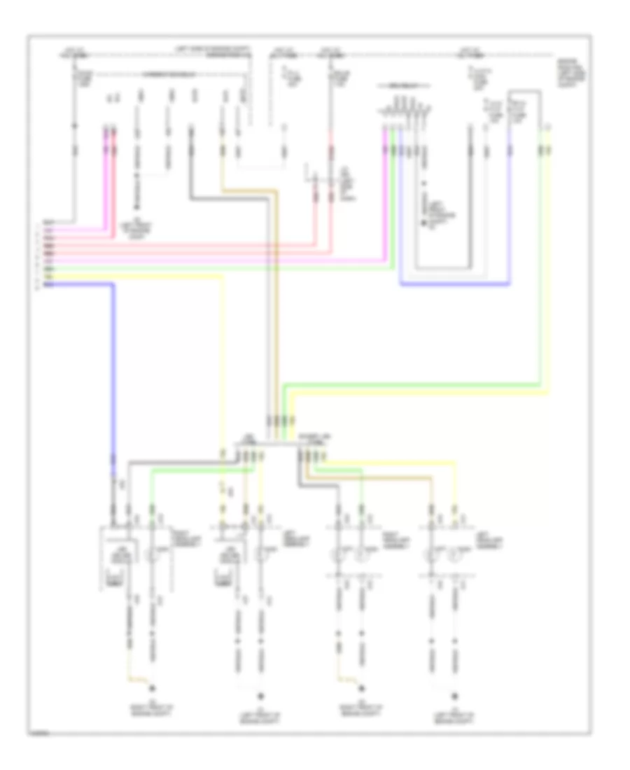 Headlamps Wiring Diagram (2 of 2) for Lexus HS 250h 2012