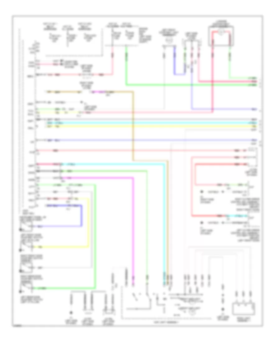 Courtesy Lamps Wiring Diagram 1 of 2 for Lexus HS 250h 2012