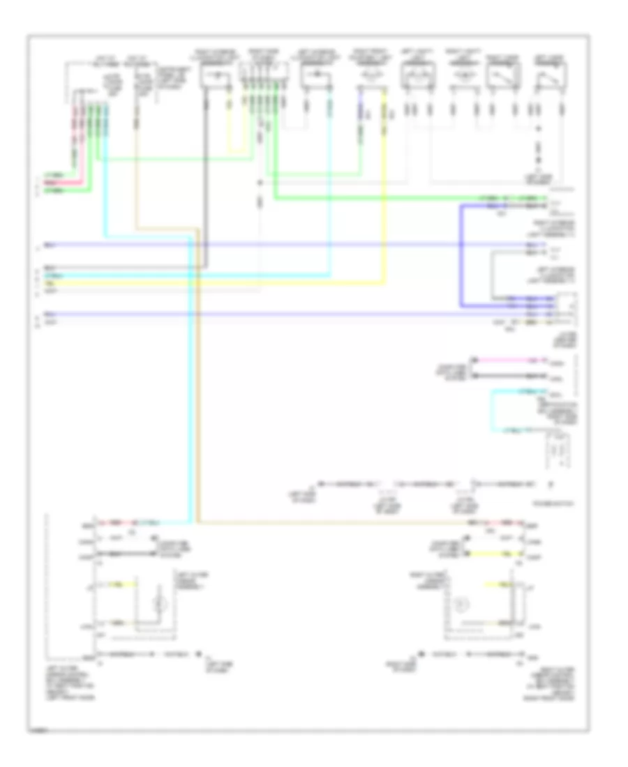 Courtesy Lamps Wiring Diagram (2 of 2) for Lexus HS 250h 2012
