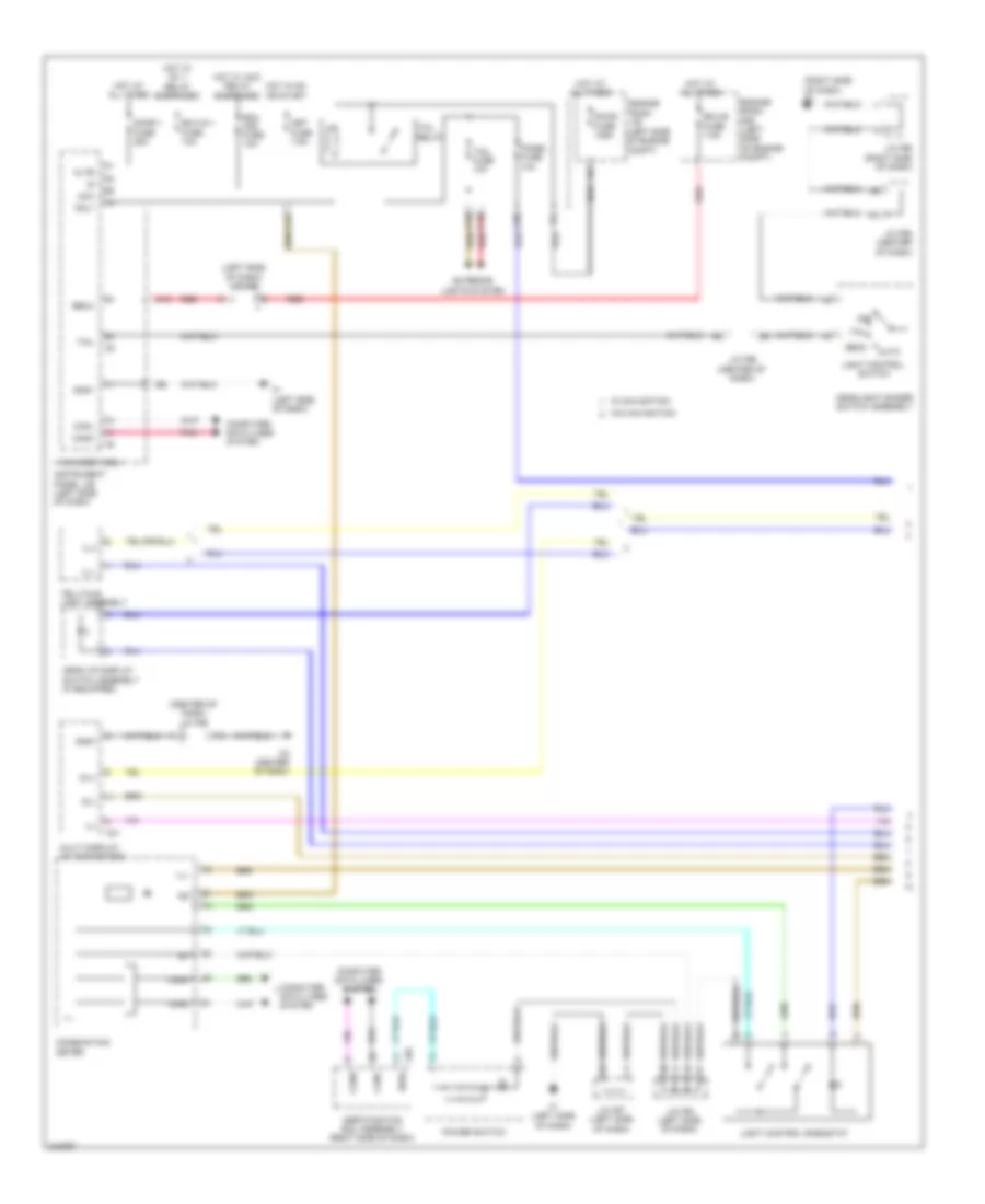 Instrument Illumination Wiring Diagram (1 of 3) for Lexus HS 250h 2012