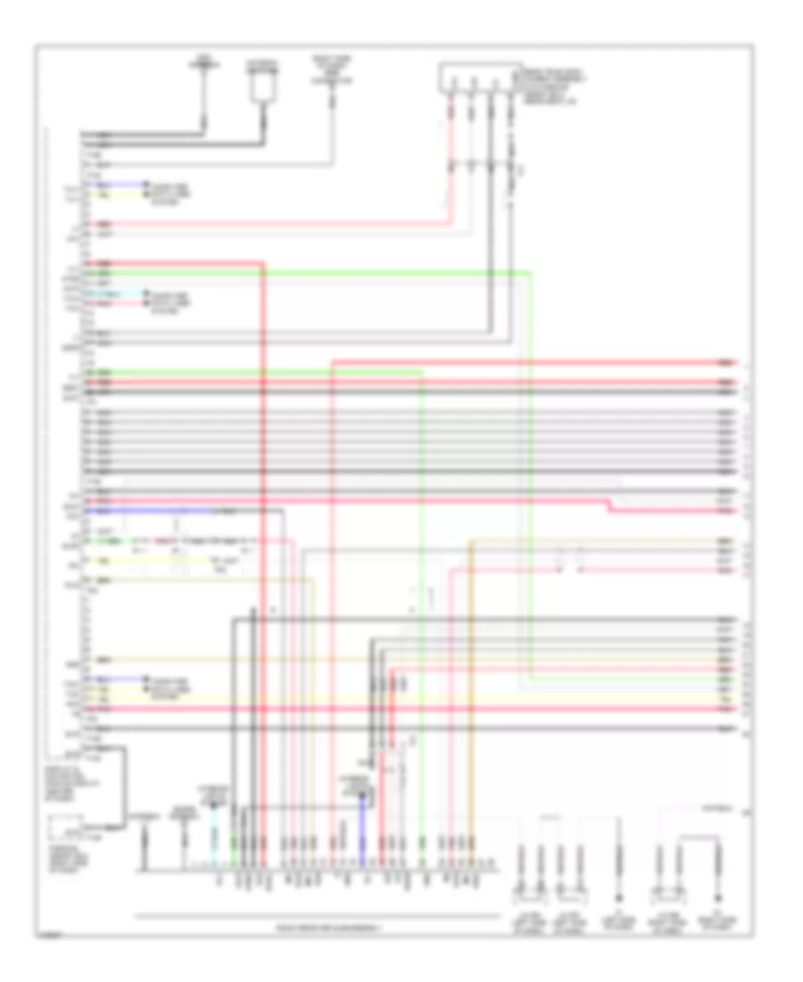 Navigation Wiring Diagram (1 of 6) for Lexus HS 250h 2012