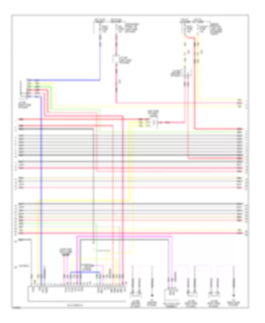 Navigation Wiring Diagram (2 of 6) for Lexus HS 250h 2012