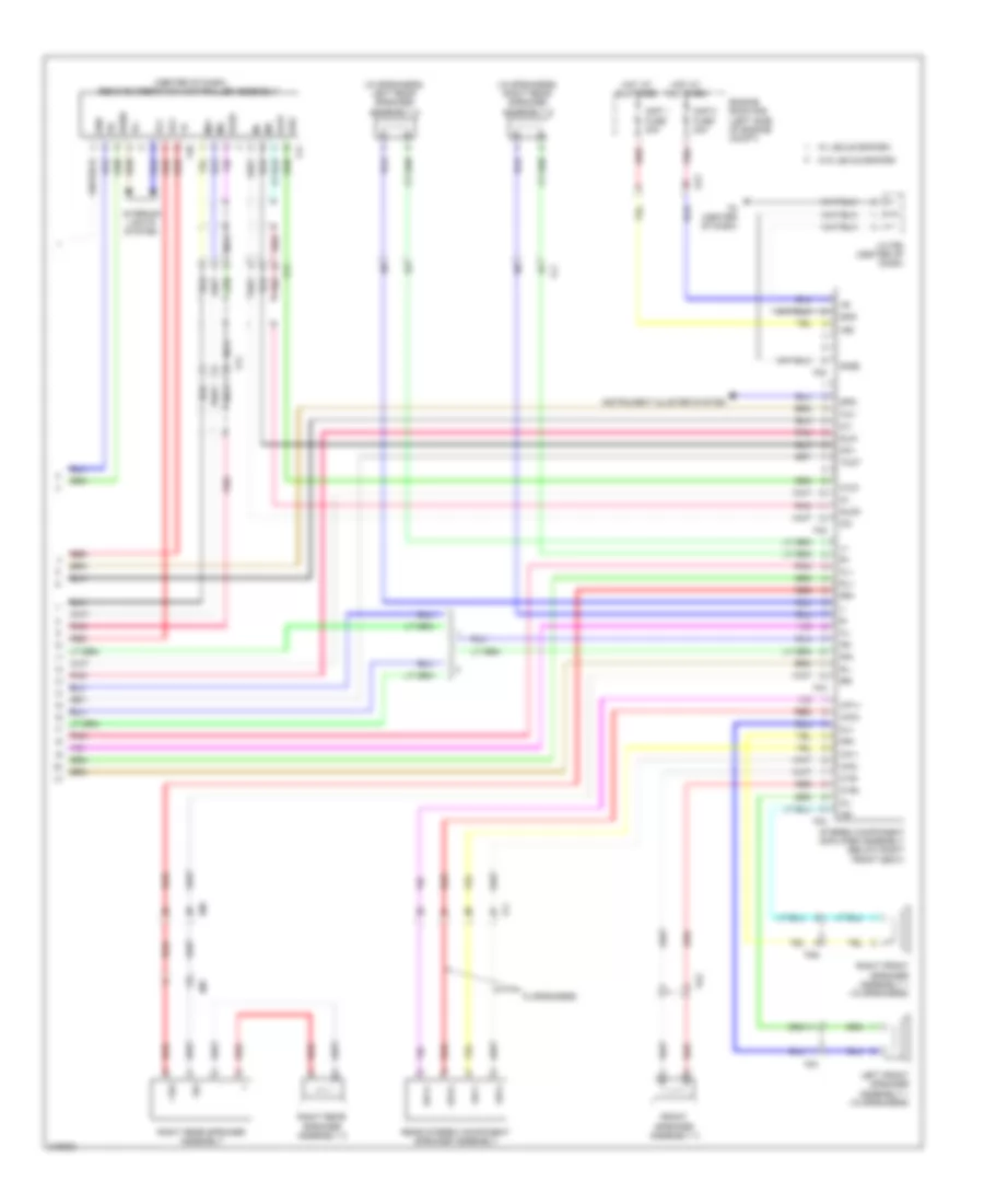 Navigation Wiring Diagram (6 of 6) for Lexus HS 250h 2012