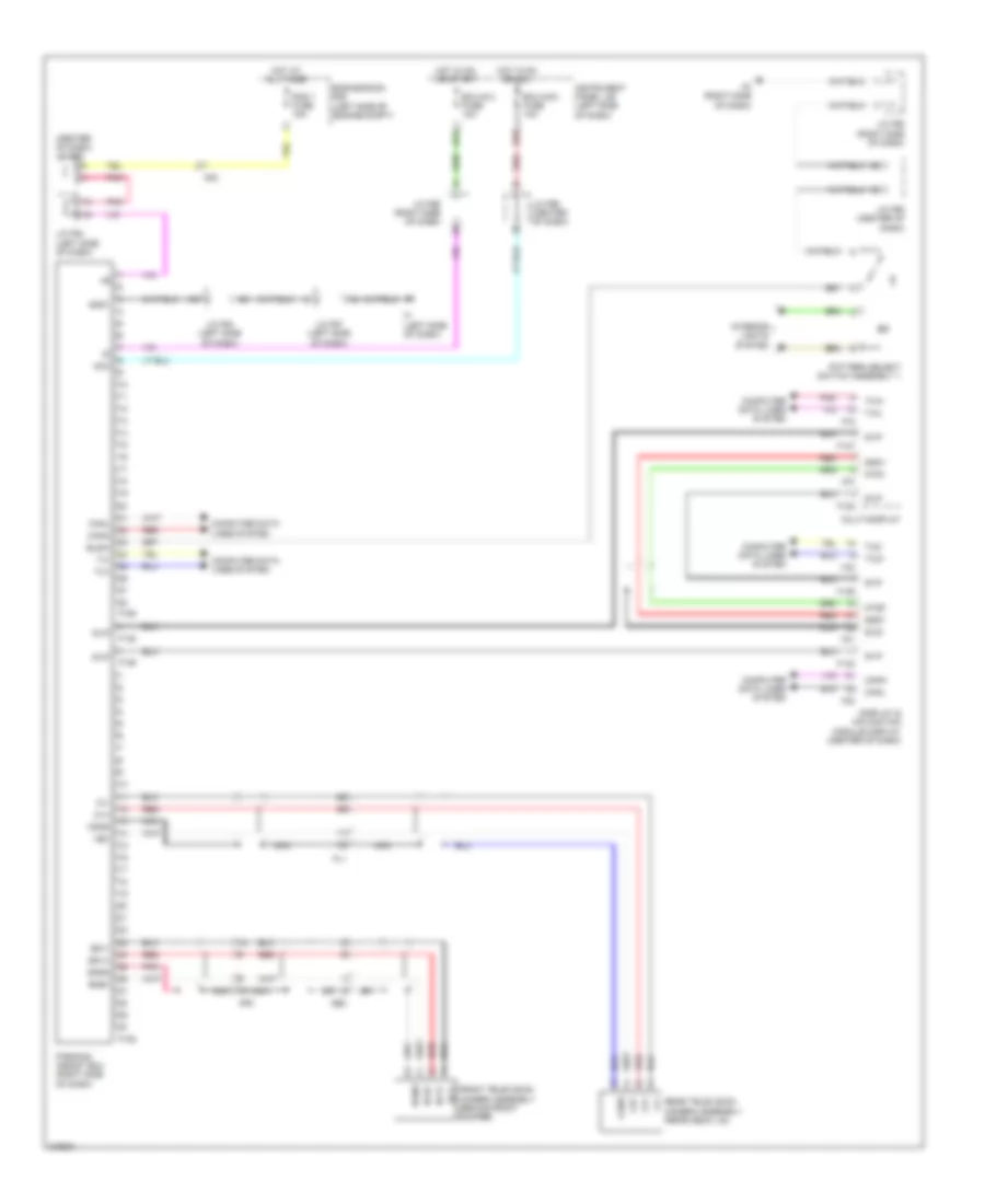 Parking Assistant Wiring Diagram for Lexus HS 250h 2012