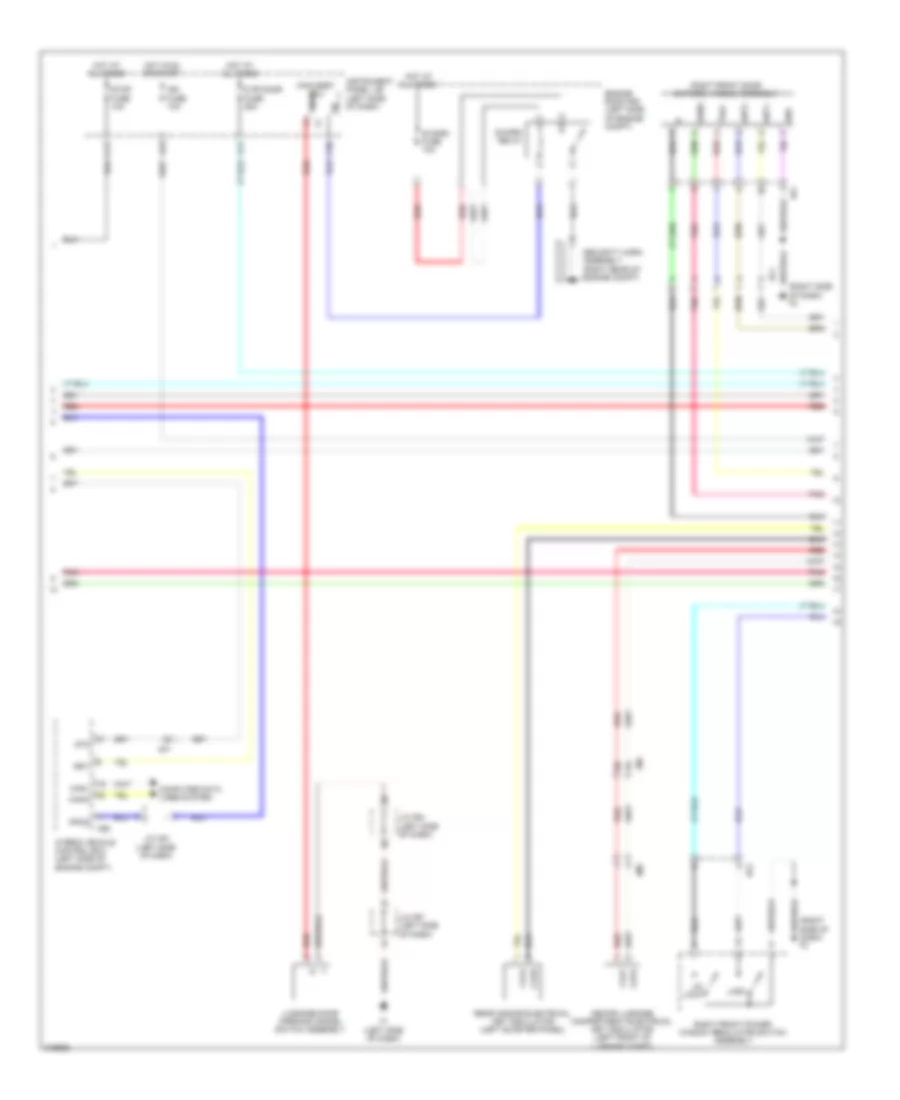 Power Door Locks Wiring Diagram (4 of 5) for Lexus HS 250h 2012