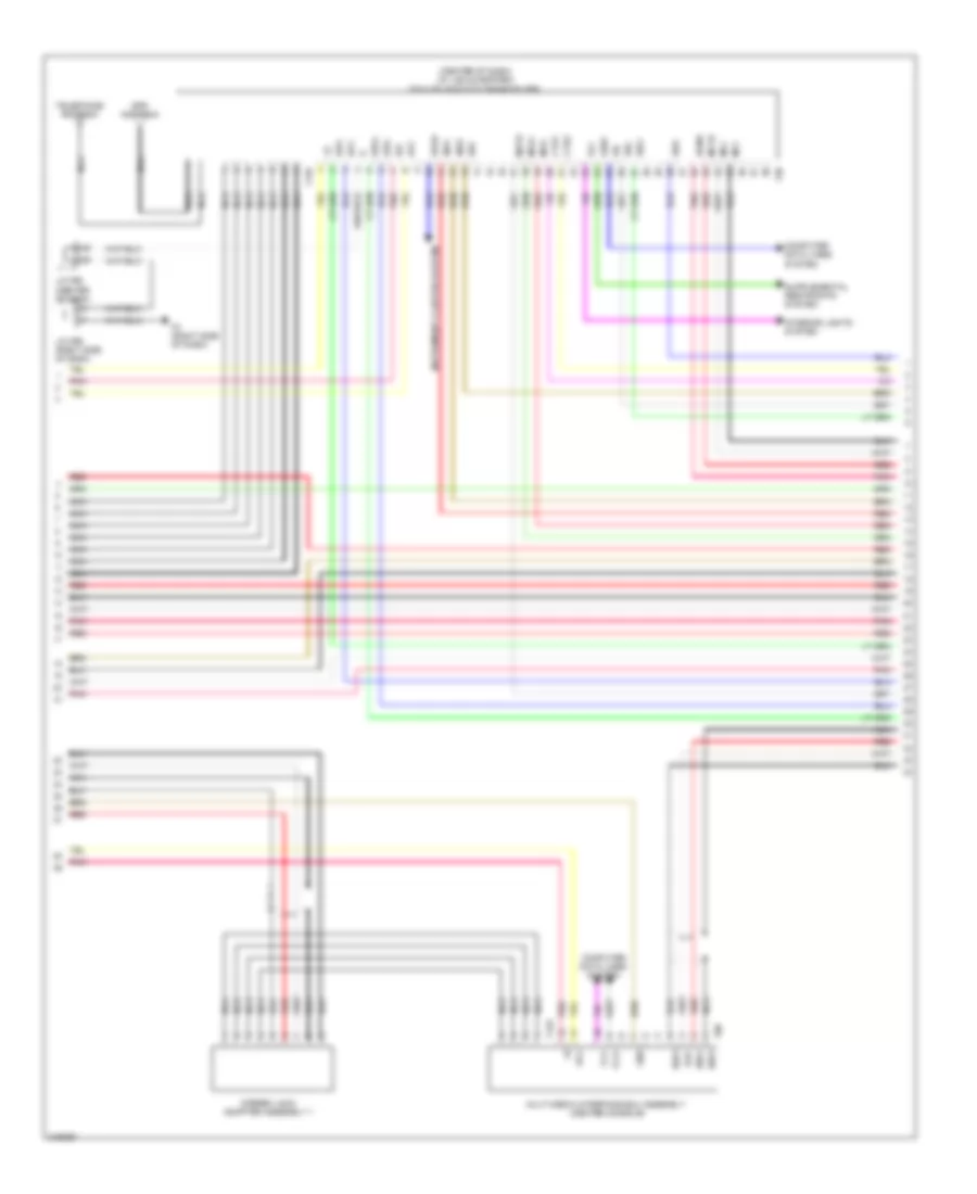 Radio Wiring Diagram, with Navigation (3 of 6) for Lexus HS 250h 2012