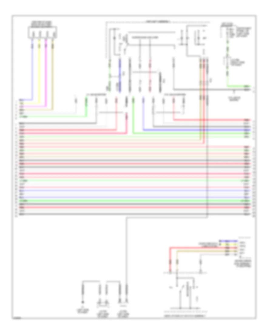 Radio Wiring Diagram, with Navigation (4 of 6) for Lexus HS 250h 2012