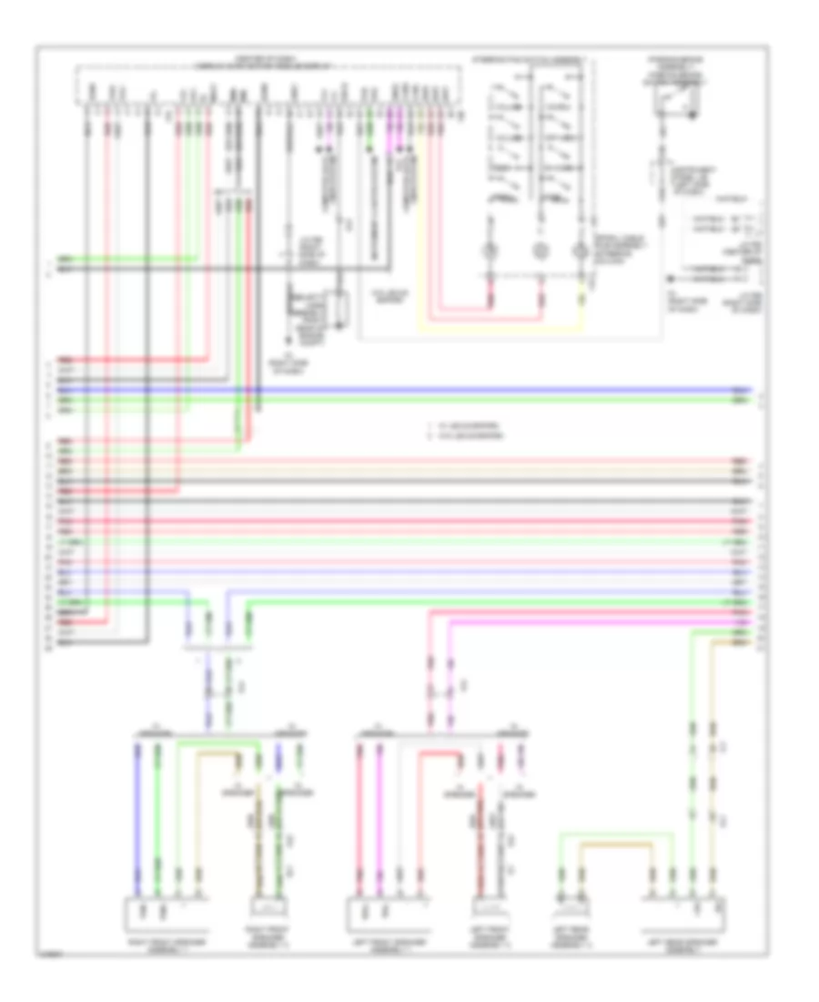 Radio Wiring Diagram, with Navigation (5 of 6) for Lexus HS 250h 2012
