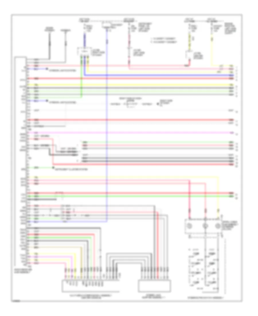 Radio Wiring Diagram, without Navigation (1 of 4) for Lexus HS 250h 2012