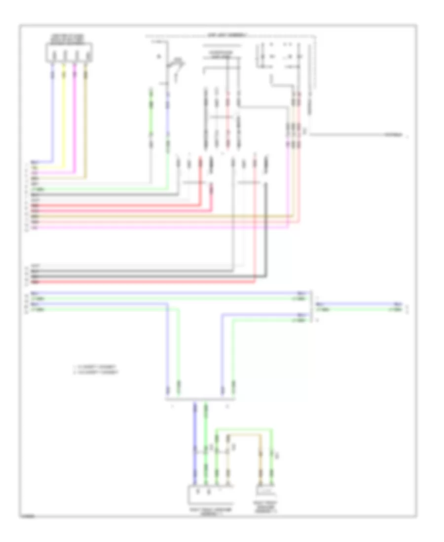 Radio Wiring Diagram, without Navigation (3 of 4) for Lexus HS 250h 2012