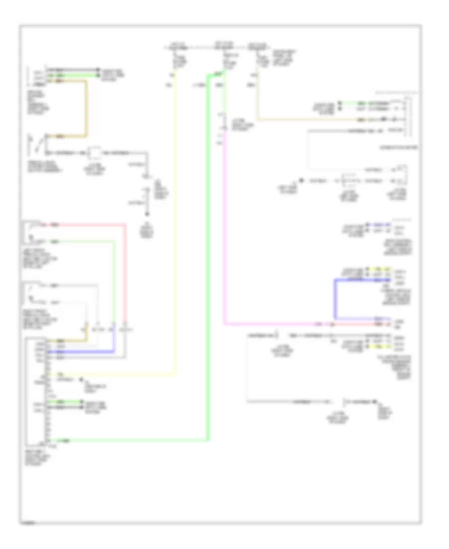 Pre Collision Wiring Diagram for Lexus HS 250h 2012