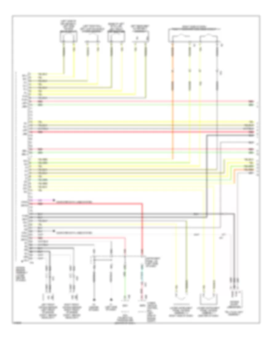 Supplemental Restraint Wiring Diagram 1 of 3 for Lexus HS 250h 2012