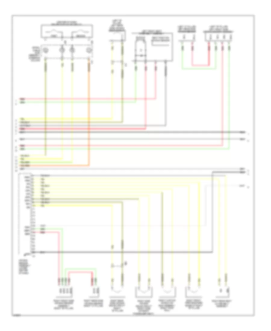 Supplemental Restraint Wiring Diagram (2 of 3) for Lexus HS 250h 2012