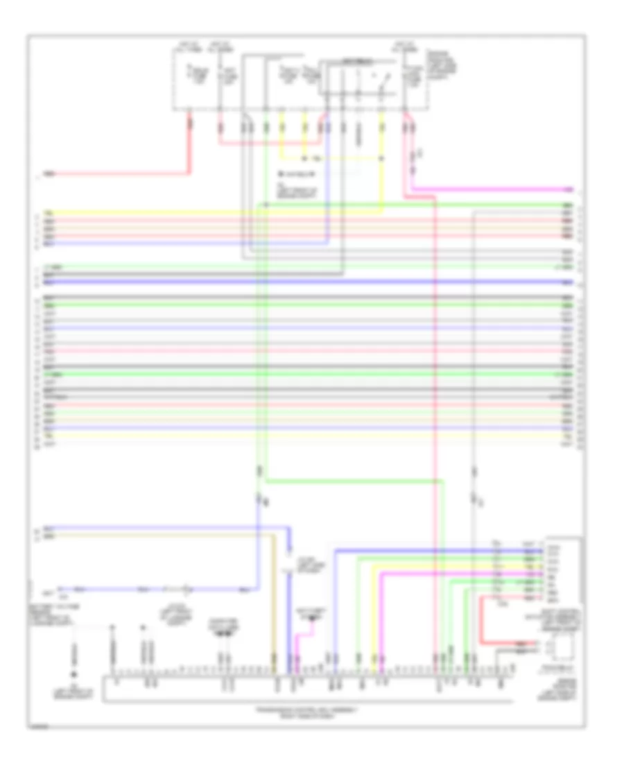 Transmission Wiring Diagram (2 of 3) for Lexus HS 250h 2012