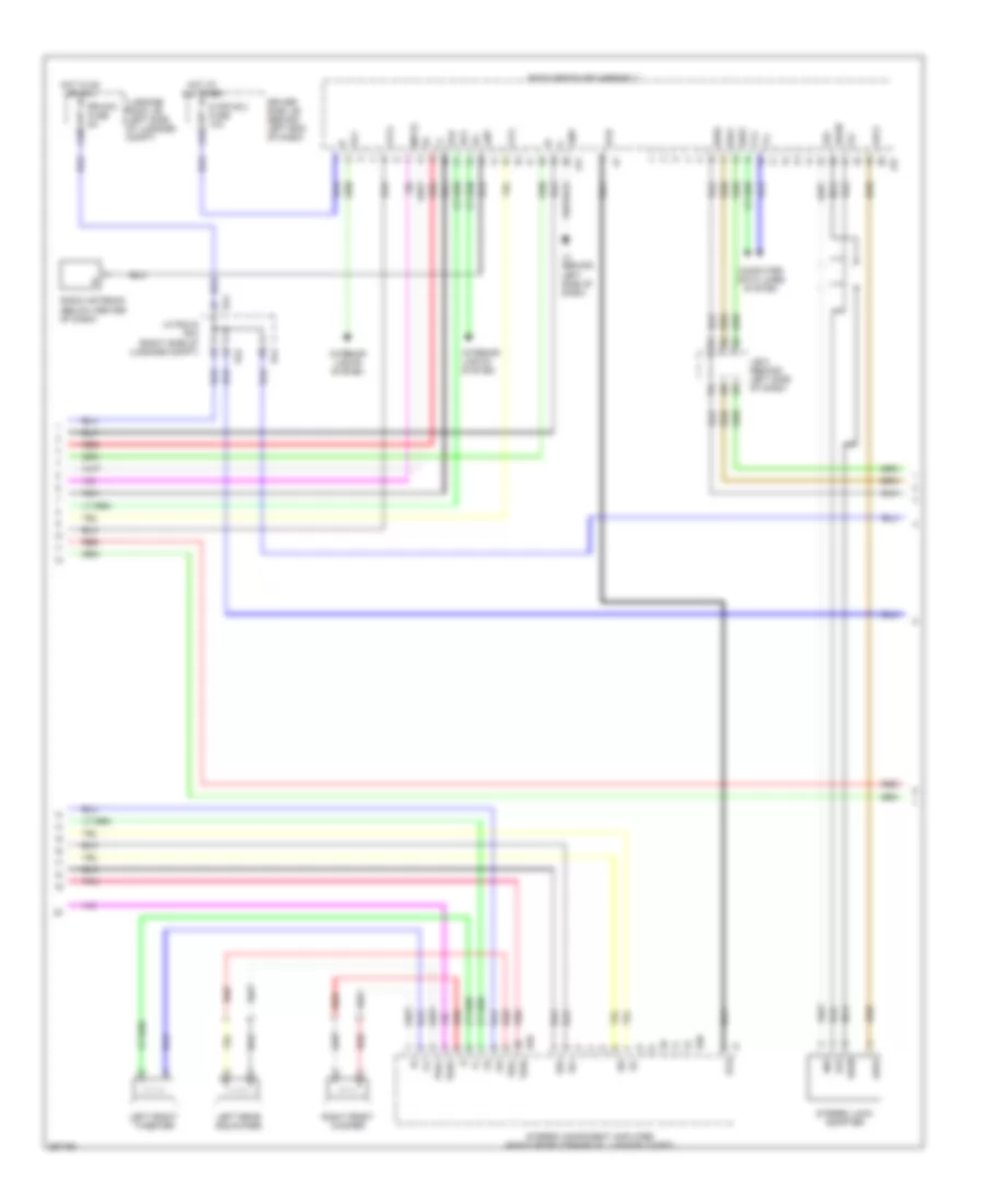 Satellite Radio Wiring Diagram, without Mark Levinson  without Rear DVD Changer (2 of 5) for Lexus LS 460L 2007