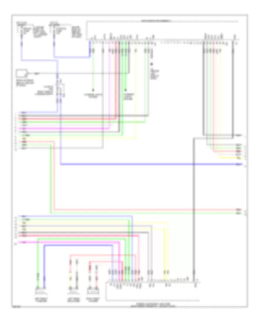 Stereo Radio Wiring Diagram without Mark Levinson  without Rear DVD Changer 2 of 5 for Lexus LS 460L 2007