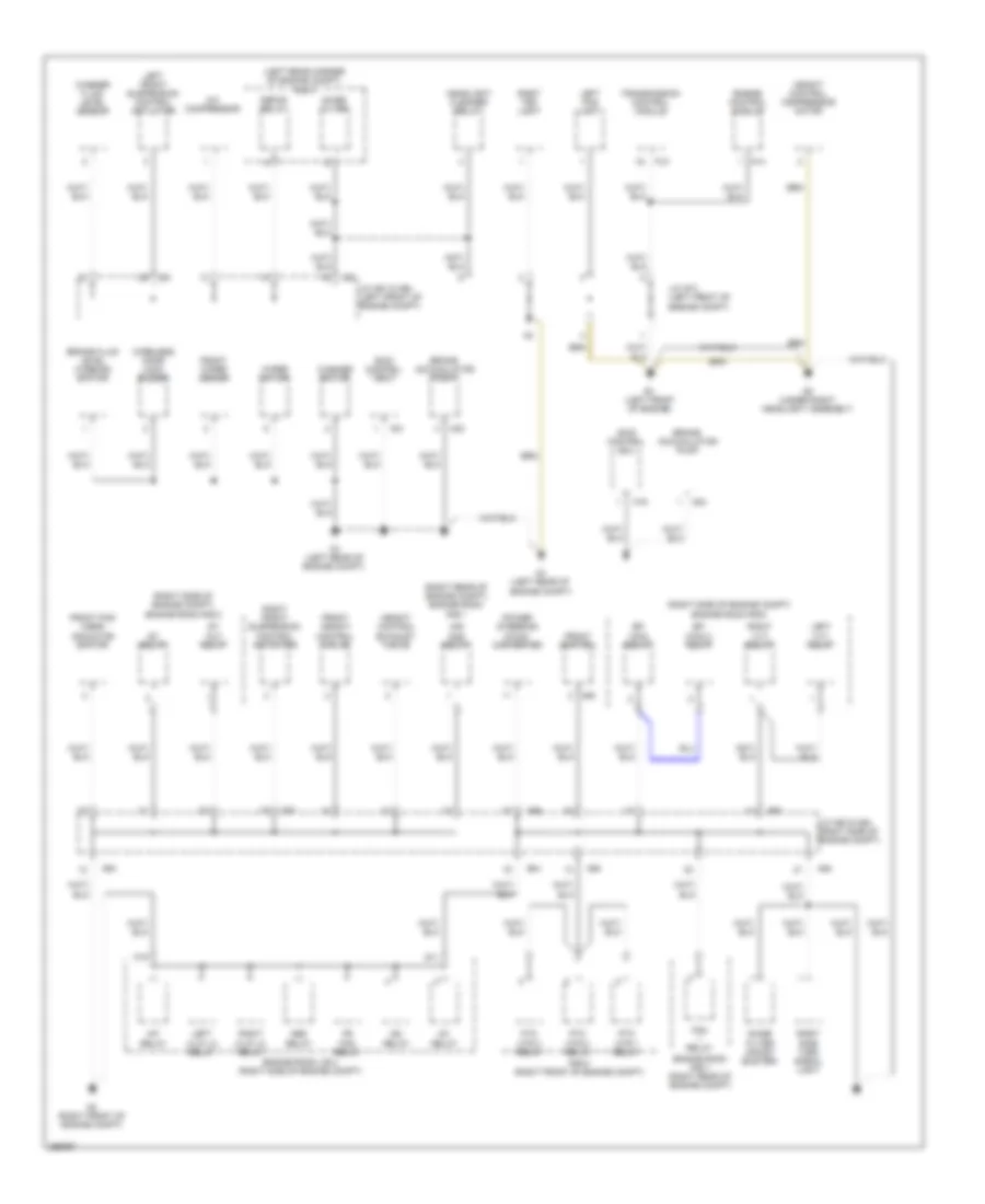 Ground Distribution Wiring Diagram 1 of 6 for Lexus LS 460L 2007