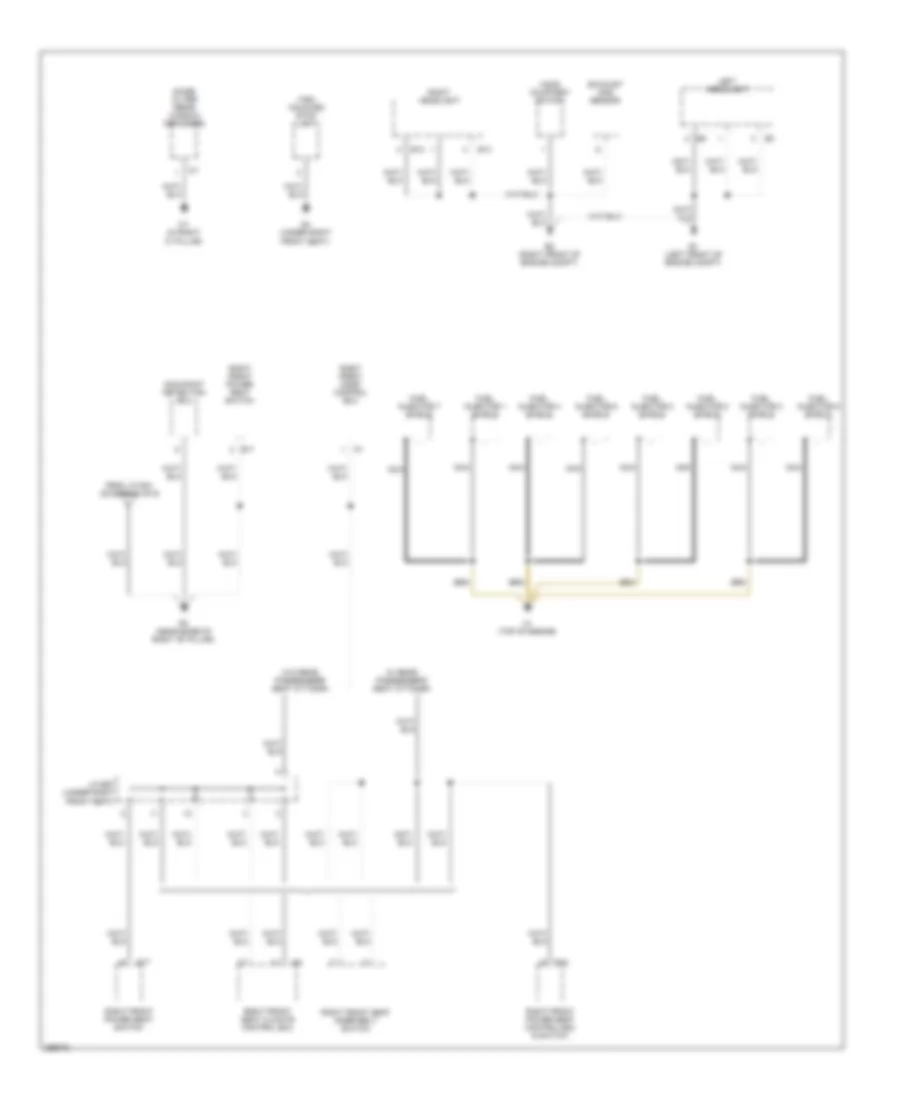 Ground Distribution Wiring Diagram (6 of 6) for Lexus LS 460L 2007