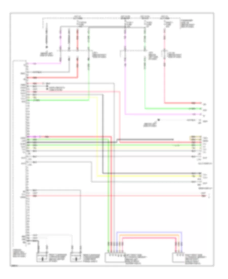 Parking Assistant Wiring Diagram 1 of 2 for Lexus LS 460L 2007