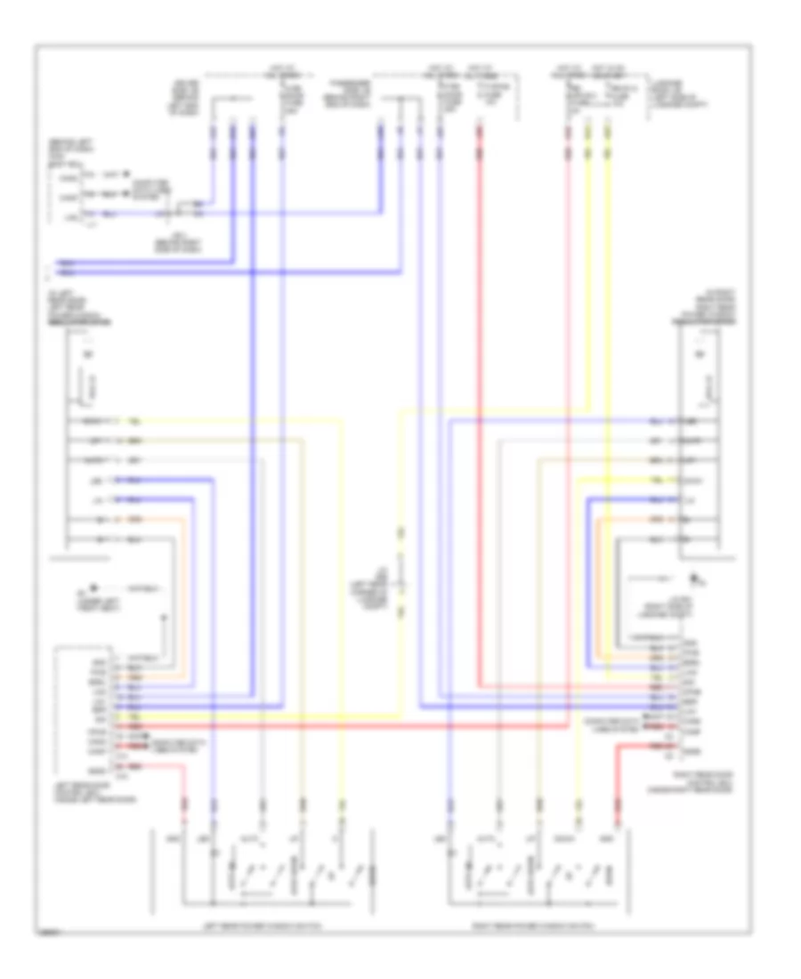 Power Windows Wiring Diagram 2 of 2 for Lexus LS 460L 2007