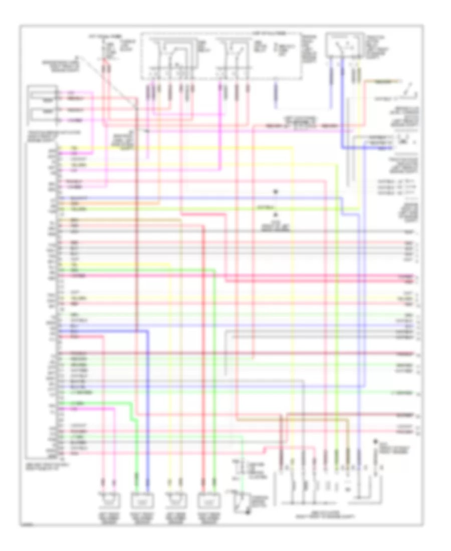 Anti lock Brake Wiring Diagrams with Traction Control 1 of 2 for Lexus LS 400 1995