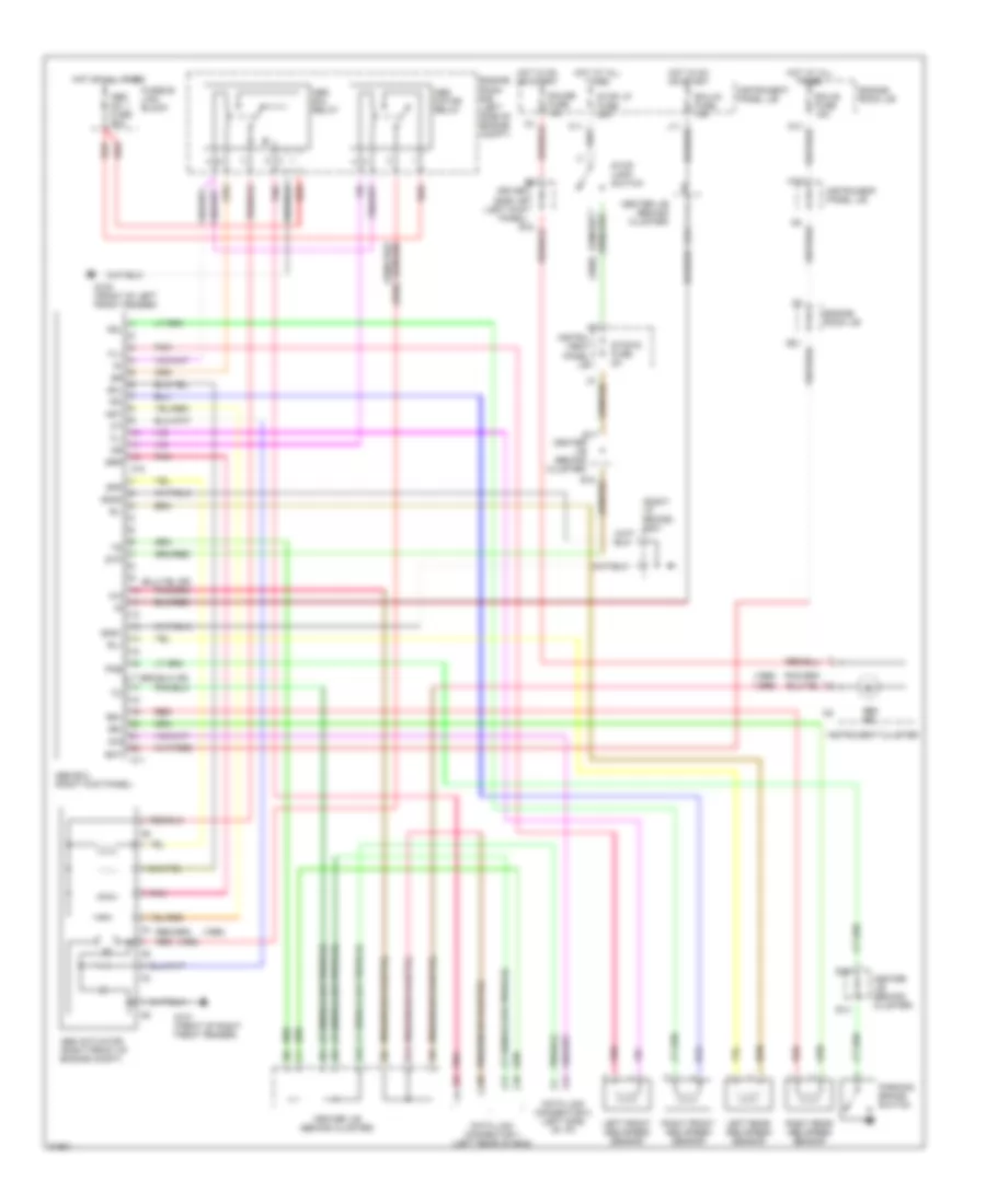 Anti lock Brake Wiring Diagrams without Traction Control for Lexus LS 400 1995