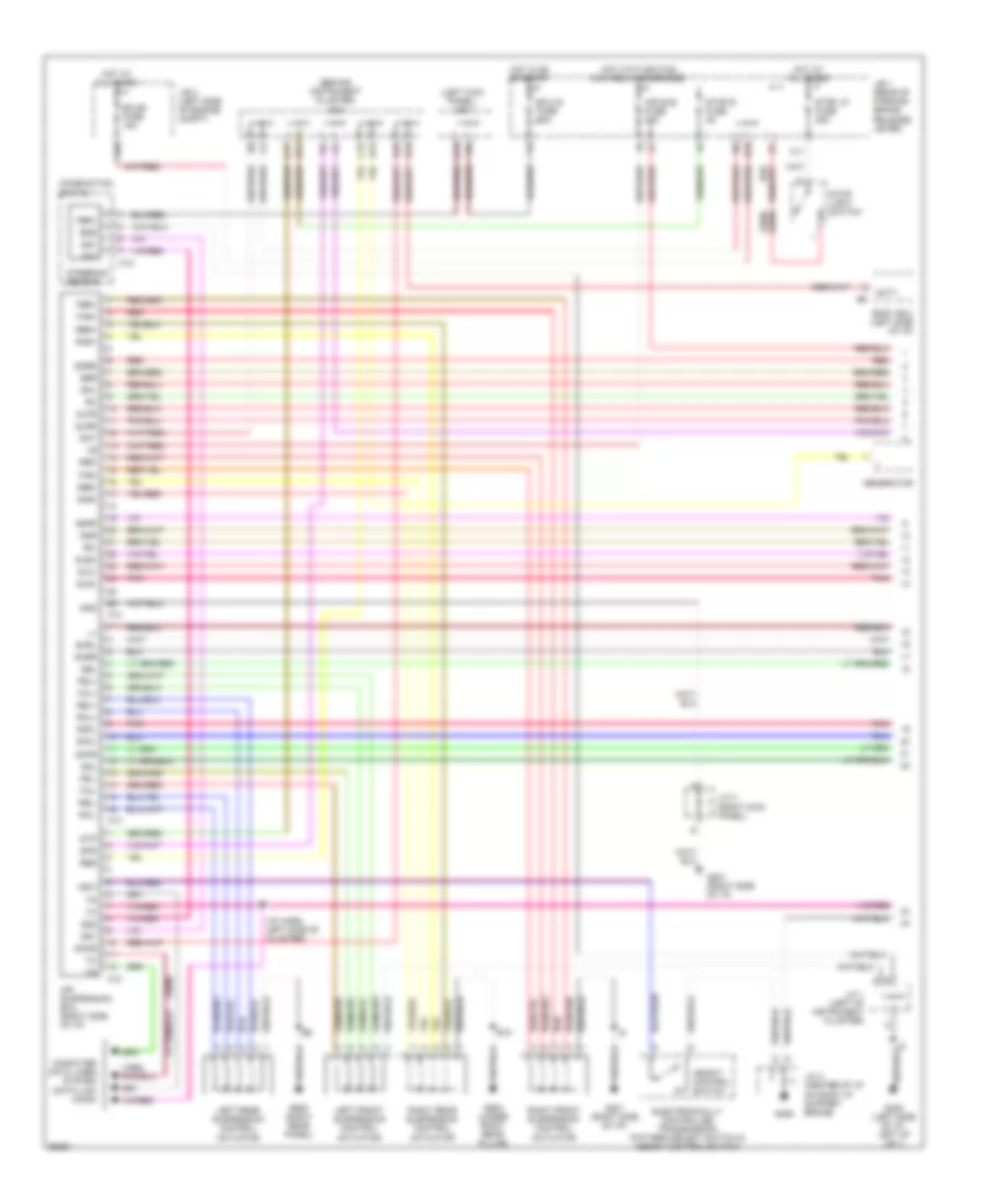 Electronic Suspension Wiring Diagram 1 of 2 for Lexus LS 400 1995