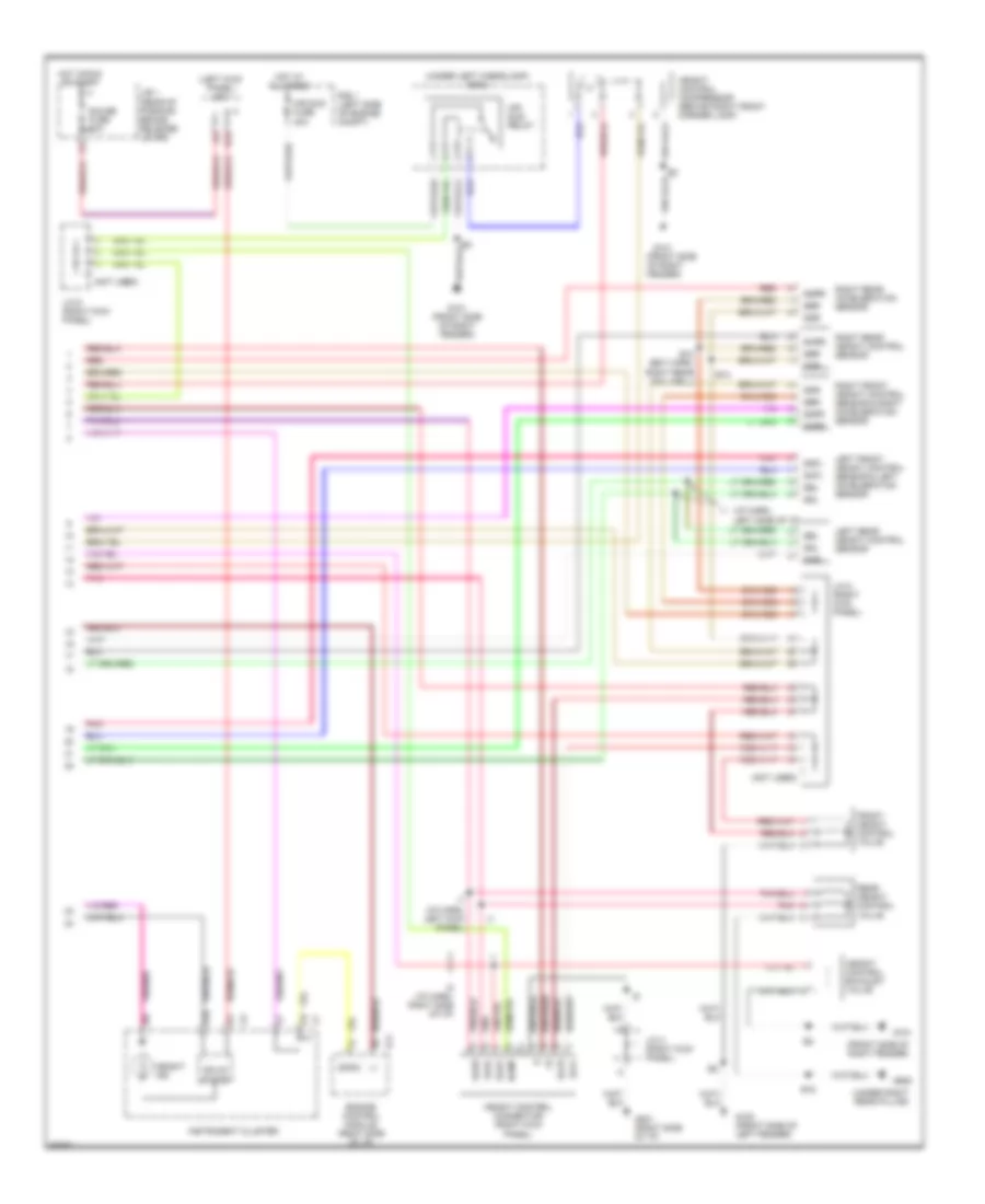 Electronic Suspension Wiring Diagram 2 of 2 for Lexus LS 400 1995