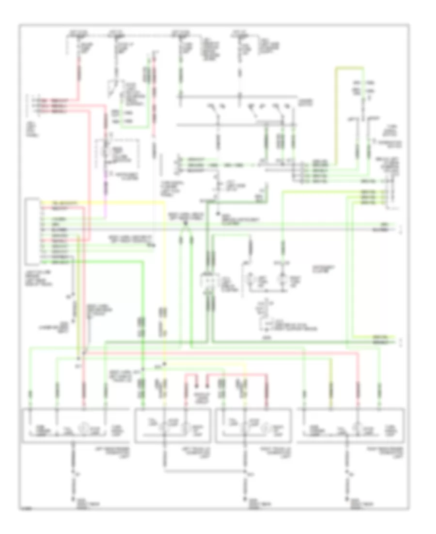 Exterior Lamps Wiring Diagram 1 of 2 for Lexus LS 400 1995