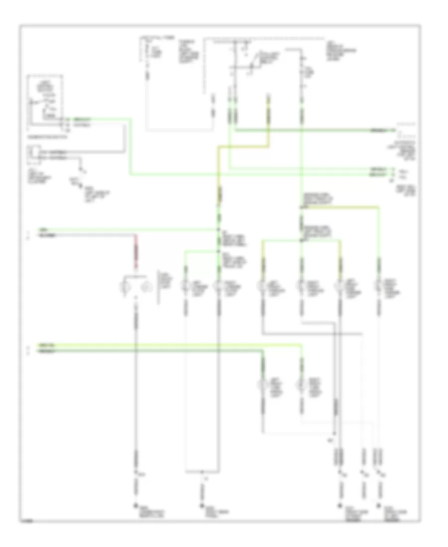 Exterior Lamps Wiring Diagram 2 of 2 for Lexus LS 400 1995