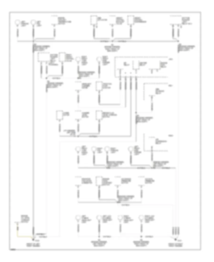 Ground Distribution Wiring Diagram 1 of 5 for Lexus LS 400 1995