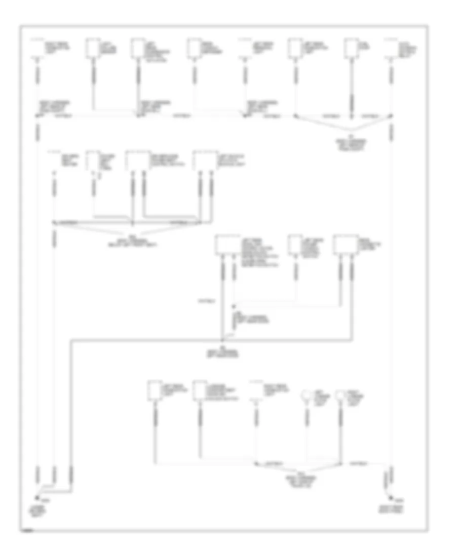 Ground Distribution Wiring Diagram 5 of 5 for Lexus LS 400 1995