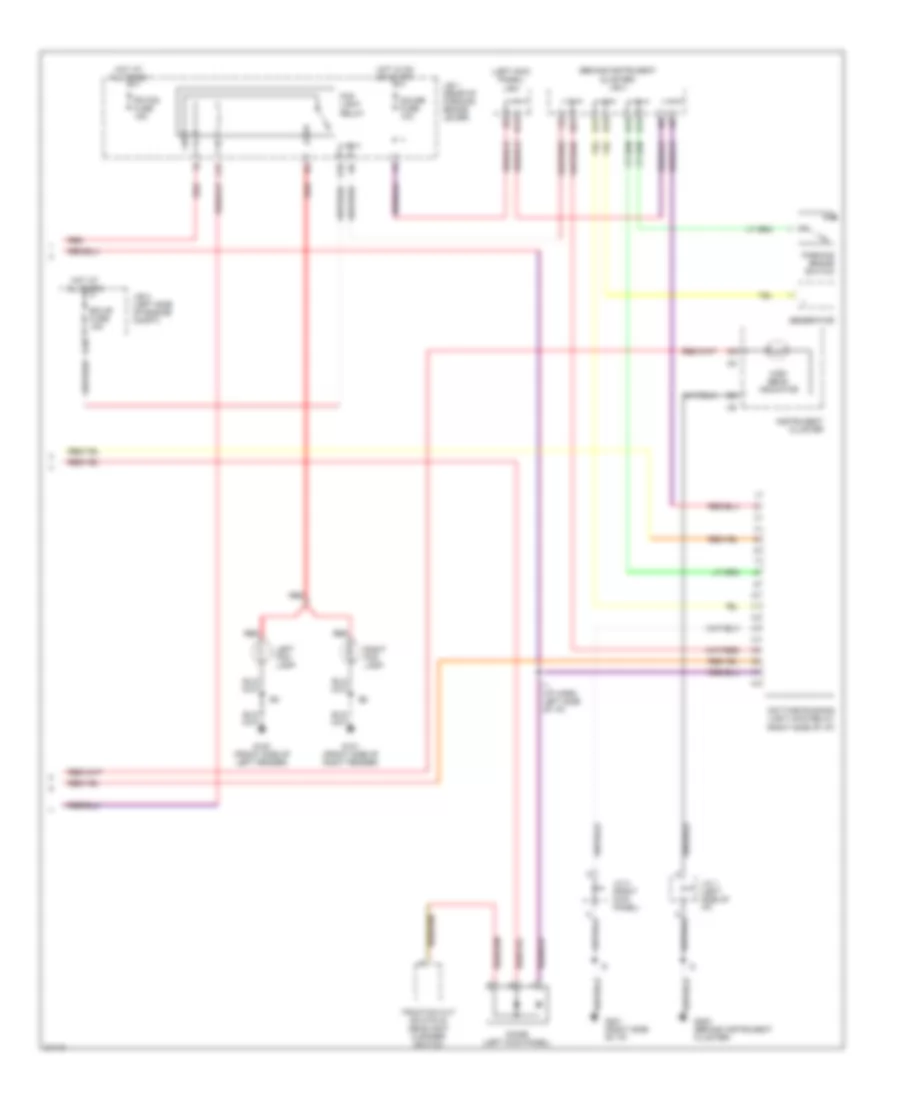 Headlight Wiring Diagram, with DRL (2 of 2) for Lexus LS 400 1995