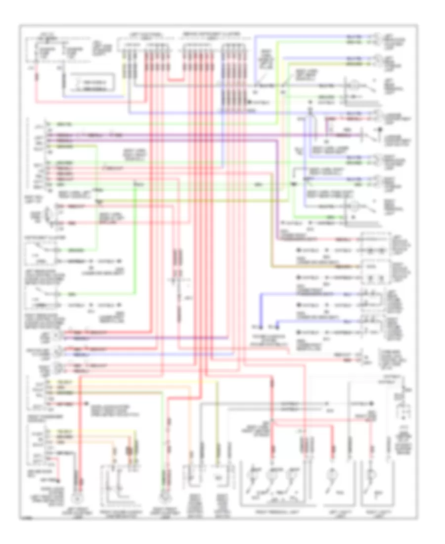 Courtesy Lamps Wiring Diagram for Lexus LS 400 1995