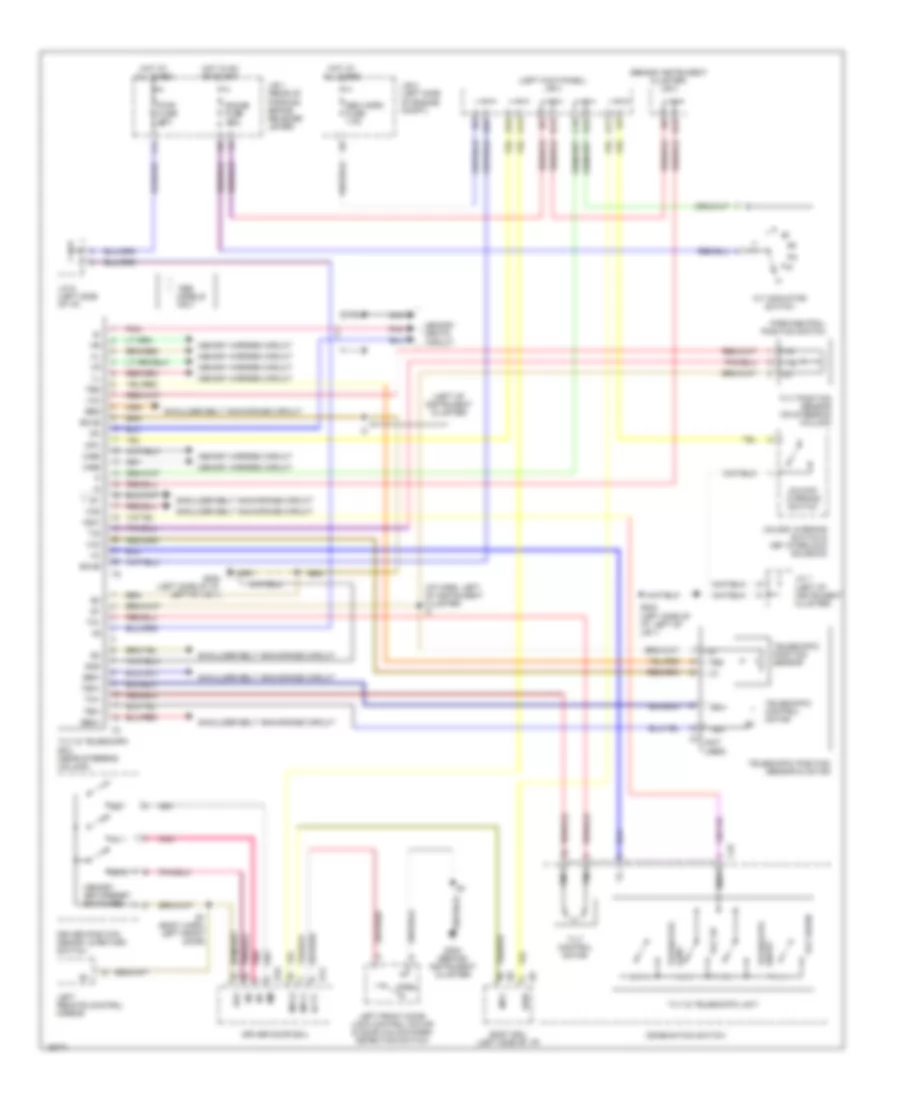 Memory Power Tilt  Power Telescopic Wiring Diagram for Lexus LS 400 1995