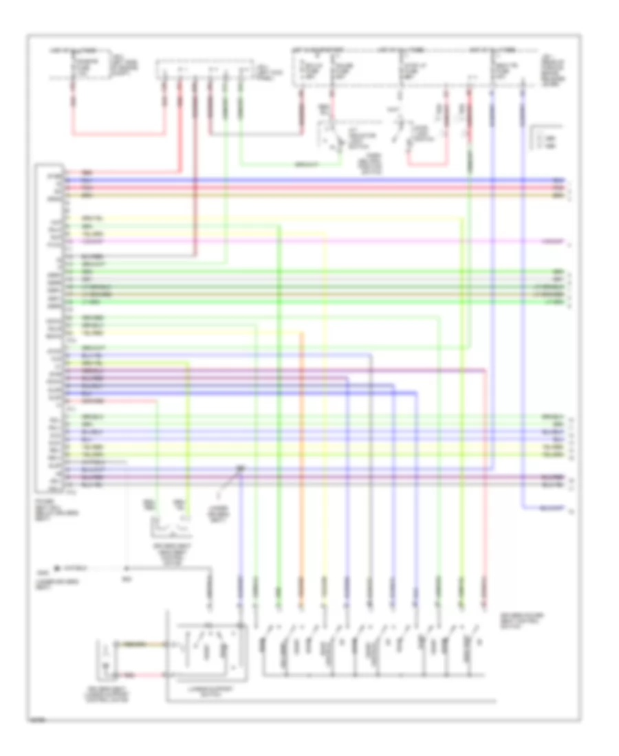 Memory Seat Wiring Diagram 1 of 2 for Lexus LS 400 1995