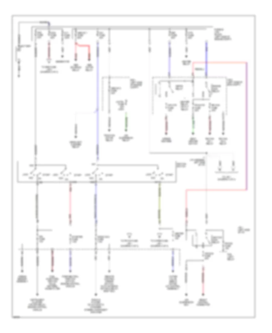Power Distribution Wiring Diagram 1 of 3 for Lexus LS 400 1995