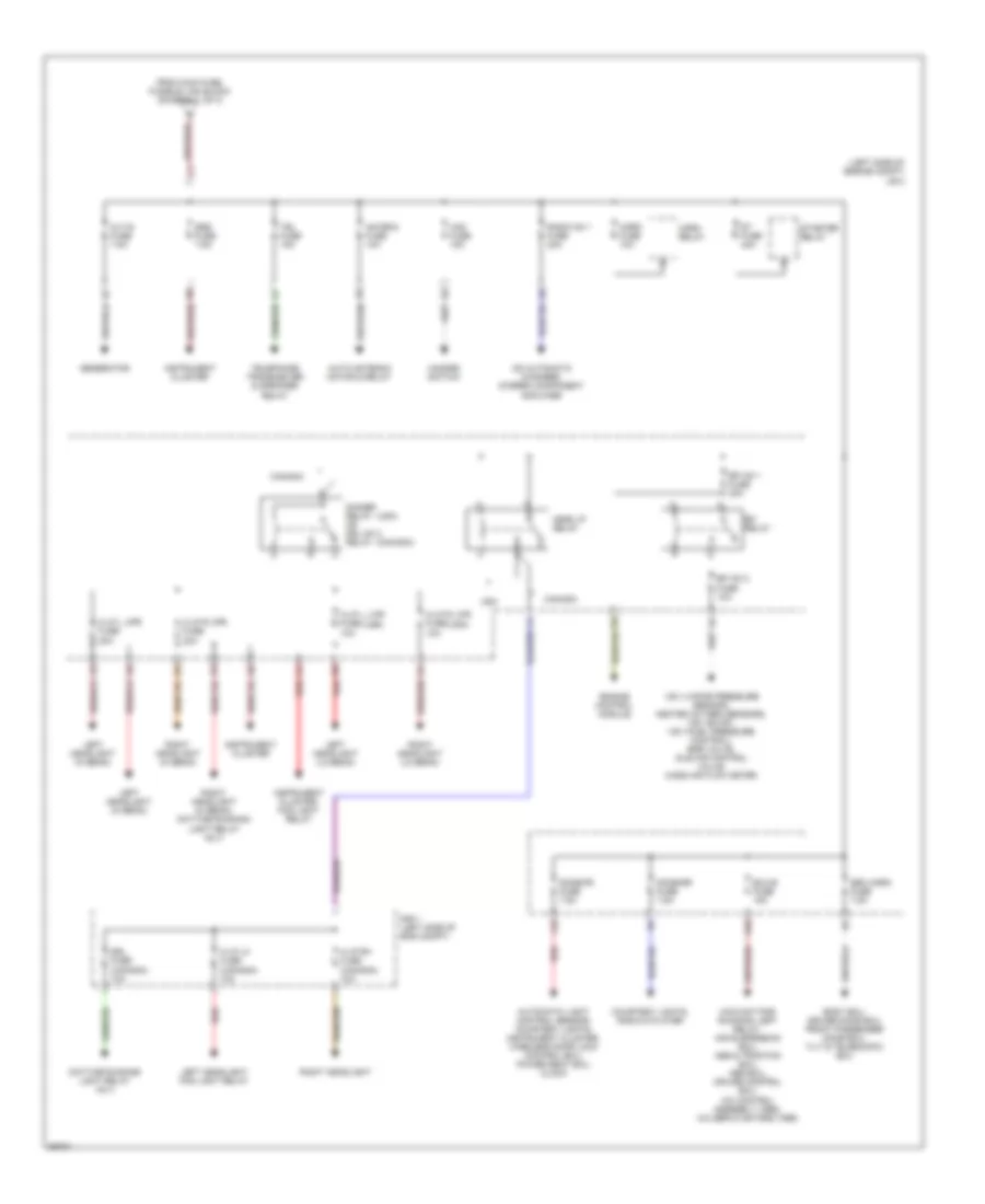 Power Distribution Wiring Diagram (2 of 3) for Lexus LS 400 1995