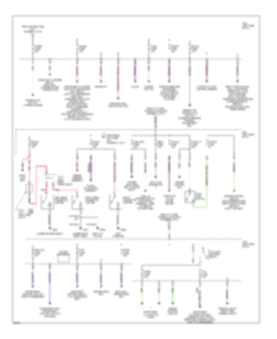 Power Distribution Wiring Diagram (3 of 3) for Lexus LS 400 1995