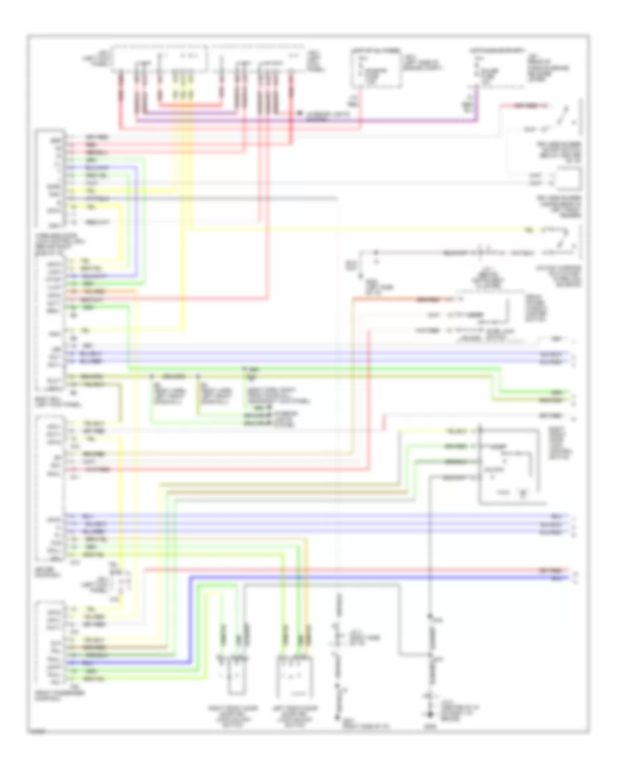 Power Door Lock Wiring Diagram 1 of 2 for Lexus LS 400 1995