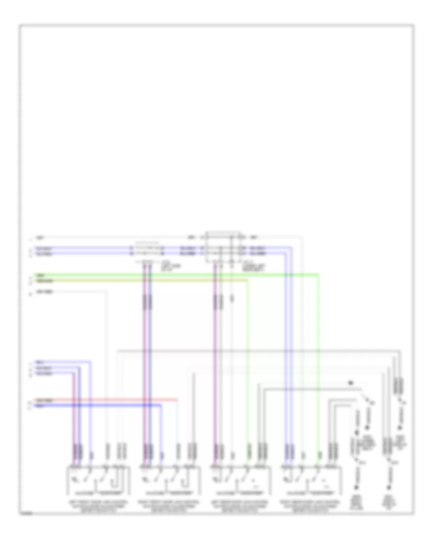 Power Door Lock Wiring Diagram (2 of 2) for Lexus LS 400 1995