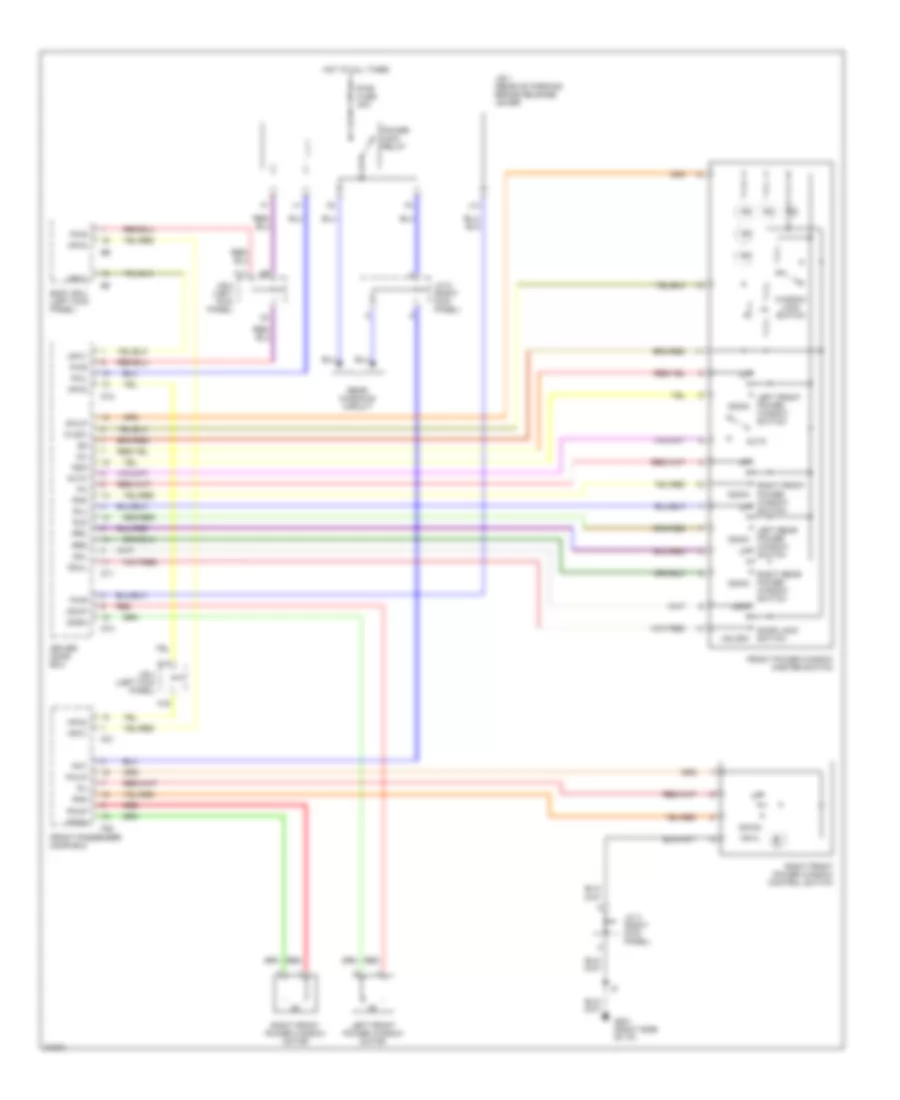 Front Windows Wiring Diagram for Lexus LS 400 1995