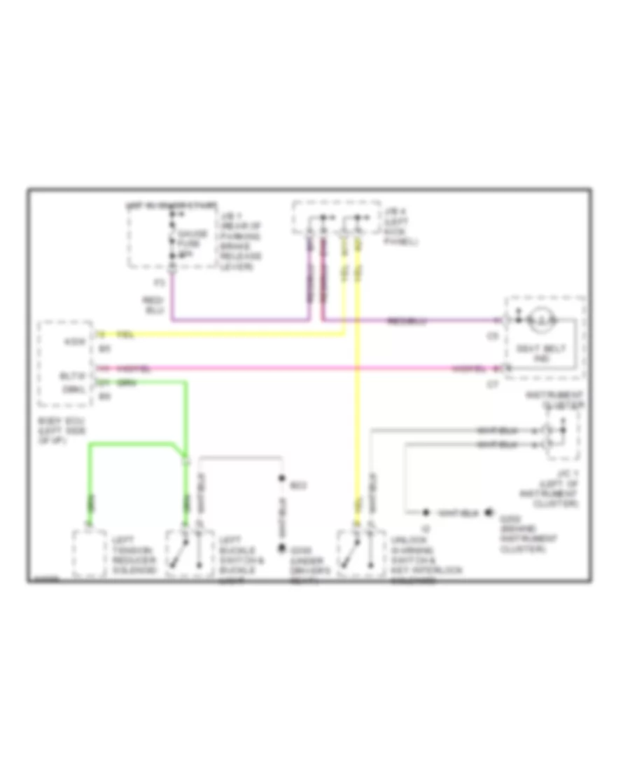 Warning System Wiring Diagrams for Lexus LS 400 1995