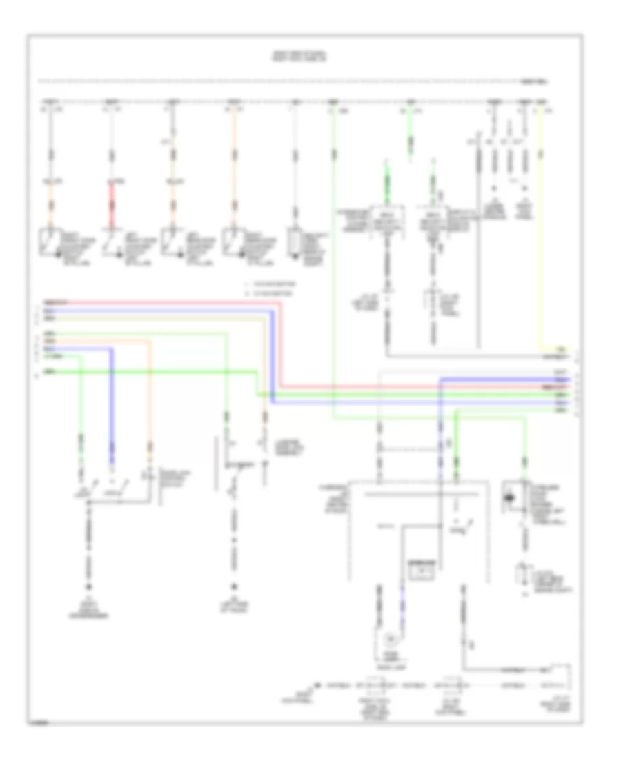 Forced Entry Wiring Diagram 2 of 7 for Lexus IS 250 2012